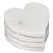 Simon Pearce Modern Classic White Marble Heart Coaster - Set of 4|Kathy Kuo Home