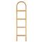 Preston Rustic Lodge Brown Teak Wood Arched Ladder Wall Shelf|Kathy Kuo Home