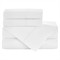 Open Box Peacock Alley Modern Soprano Sateen Sheet Set - White Twin|Kathy Kuo Home