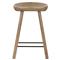 Jimmy Rustic Lodge Natural Matte Solid Wood Counter Stool|Kathy Kuo Home