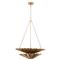 Katya Updated Traditional Vintage Brass 2 Tier Chandelier