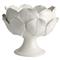 Rosalle French Country White Ceramic Floral Decorative Bowl