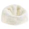 Shiloh Modern Ivory Long Wool Fur Leather Beanbag|Kathy Kuo Home