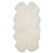 Veruca Modern Ivory Sheepskin 4 Pelt Fur Rug - 4&#39;x6&#39;|Kathy Kuo Home
