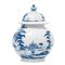 Juliska Country Estate Garden Follies Delft Blue Ceramic Decorative Ginger Jar|Kathy Kuo Home