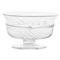 Juliska Graham Modern Classic Clear Glass Footed Serving Bowl|Kathy Kuo Home