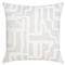 Noble Modern Classic Alabaster Indoor Outdoor Throw Pillow - 20x20|Kathy Kuo Home