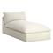Cee Modern Classic White Upholstered Outdoor Chaise Lounge|Kathy Kuo Home