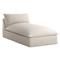 Cee Modern Classic Beige Upholstered Outdoor Chaise Lounge|Kathy Kuo Home