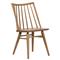 Lara French Classic Brown Oak Wood Windsor Dining Side Chair|Kathy Kuo Home