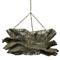 Palecek Miramar Coastal Beach Grey Wash Rattan Chandelier|Kathy Kuo Home