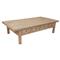 Ian Rustic Lodge Natural Bleached Elm Wood 8 Drawer Storage Coffee Table|Kathy Kuo Home