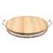 Tavola Modern Classic Brown Wood Charcuterie Board|Kathy Kuo Home