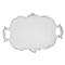 Finezza Global Bazaar Antique White Ceramic Baroque Tray|Kathy Kuo Home
