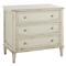 Century Madeline French Country Light Grey Acacia 3 Drawer Nightstand|Kathy Kuo Home