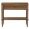 Tacorey Rustic Lodge Brown Solid Oak Wood 1 Drawer Nightstand|Kathy Kuo Home