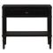 Tacorey Rustic Lodge Black Solid Oak Wood 1 Drawer Nightstand|Kathy Kuo Home