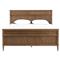 Tacorey Rustic Lodge Brown Solid Oak Wood Bed - Queen|Kathy Kuo Home