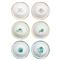 La Mer Coastal White Ocean Creatures Print Mini Bowl - Set of 12|Kathy Kuo Home