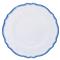 Maison French Country Blue Edge White Melamine Dinner Plate|Kathy Kuo Home