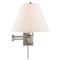 Visual Comfort Primitive Modern Antique Nickel Metal Linen Shade Wall Sconce|Kathy Kuo Home