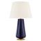 Visual Comfort Penelope Regency Denim Porcelain Linen Shade Table Lamp|Kathy Kuo Home
