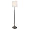 Visual Comfort Bryant Modern Bronze Antique Brass Linen Shade Floor Lamp|Kathy Kuo Home