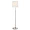 Visual Comfort Bryant Modern Polished Nickel Linen Shade Floor Lamp|Kathy Kuo Home
