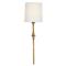 Visual Comfort Dauphine Modern Classic Gilded Iron White Linen Shade Sconce|Kathy Kuo Home