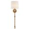 Visual Comfort Michel French Country Gild Metal Linen Wallchiere Sconce|Kathy Kuo Home