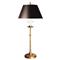 Visual Comfort Dorchester Regency Burnished Brass Black Shade Table Lamp|Kathy Kuo Home
