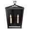 Visual Comfort Darlana Modern Bronze Metal Flush Mount Outdoor Sconce - Small|Kathy Kuo Home