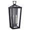 Visual Comfort Darlana Bronze Metal Tall Flush Mount Outdoor Sconce - Small|Kathy Kuo Home