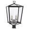 Visual Comfort Darlana Modern Classic Bronze Metal Outdoor Post Lantern|Kathy Kuo Home