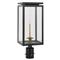 Visual Comfort Fresno Modern Matte Black Metal Glass Outdoor Gas Post Light|Kathy Kuo Home