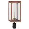 Visual Comfort Fresno Modern Soft Copper Glass Outdoor Gas Post Light|Kathy Kuo Home