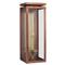 Visual Comfort Fresno Modern Soft Copper 3/4 Gas Outdoor Wall Lantern - Medium|Kathy Kuo Home