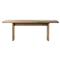 Alina Rustic Lodge Brown Oak Wood Rectangular Dining Table - 84&quot;W|Kathy Kuo Home