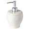 Fontana Modern Classic White Glazed Stoneware Soap Pump|Kathy Kuo Home