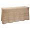 Terese Coastal Beach Natural Handwoven Rattan Scalloped Console Table|Kathy Kuo Home