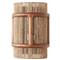 Nolan Coastal Beachwood Frame Natural Jute Wall Sconce|Kathy Kuo Home