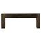 Oliver Rustic Lodge Dark Brown Oak Wood Rectangular Console Table|Kathy Kuo Home