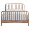 Lynda Coastal Beach Brown Wood Spindle Bed - Queen|Kathy Kuo Home
