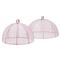Rachel Coastal Lavender Sinamay Round Food Cover - Set of 2|Kathy Kuo Home