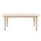 Bertram Modern Sand Oak Extendable Dining Table - 76-100&quot;W|Kathy Kuo Home