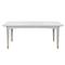Bertram Modern Grey Oak Extendable Dining Table - 76-100&quot;W|Kathy Kuo Home