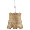 Rowan Coastal Beach Natural Water Hyacinth Woven Shade Pendant - Small|Kathy Kuo Home