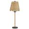 Finn Coastal Beach Natural Water Hyacinth Woven Buffet Table Lamp|Kathy Kuo Home