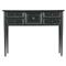 Carter Updated Traditional Distressed Dark Green Wood Console Table