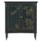 Clinton French Country Dark Green Maple Wood 2 Door Handpainted Sideboard|Kathy Kuo Home